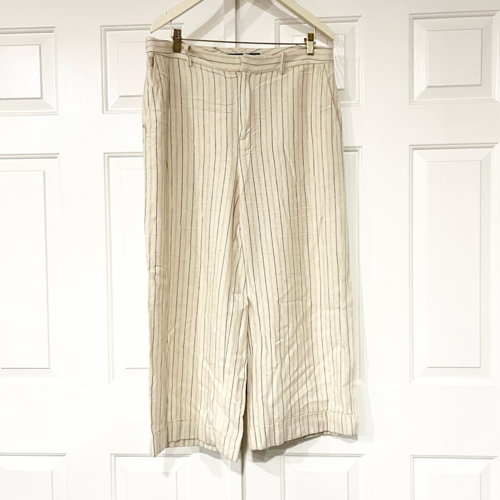 Lauren Ralph Lauren | Black Label Wide Leg Stripe Print Casual Pants